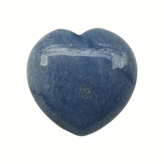 Sunshcat blue aventurine heart-shaped worry stone, ideal for mindfulness and calm.