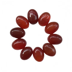 Sunshcat Carnelian oval flatback crystal 18x13mm for DIY jewelry and positive energy.
