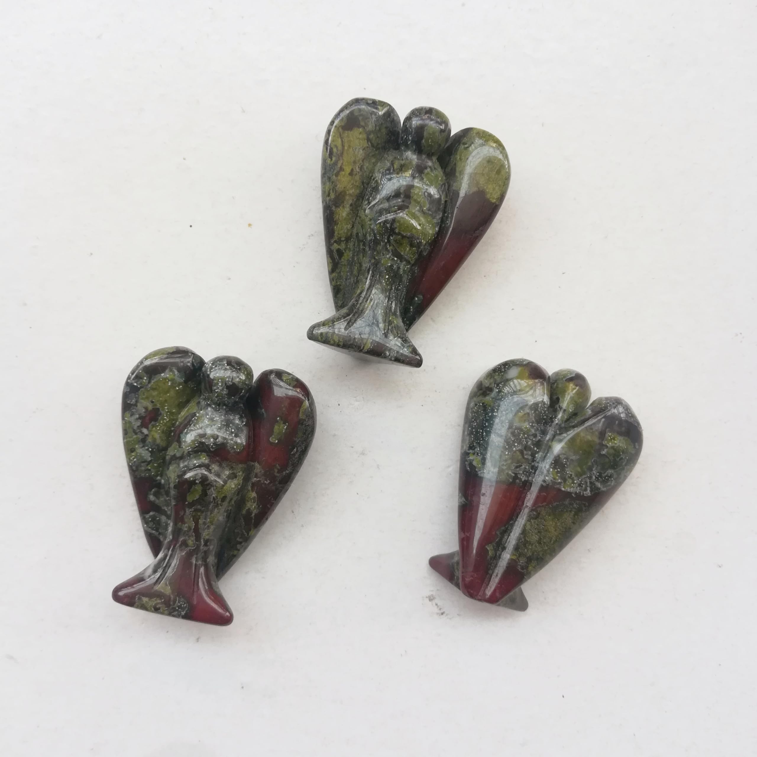 Sunshcat hand-carved dragon blood jasper with guardian symbolism for focus