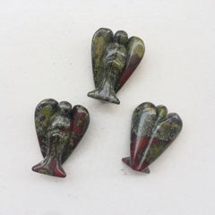 Sunshcat hand-carved dragon blood jasper with guardian symbolism for focus