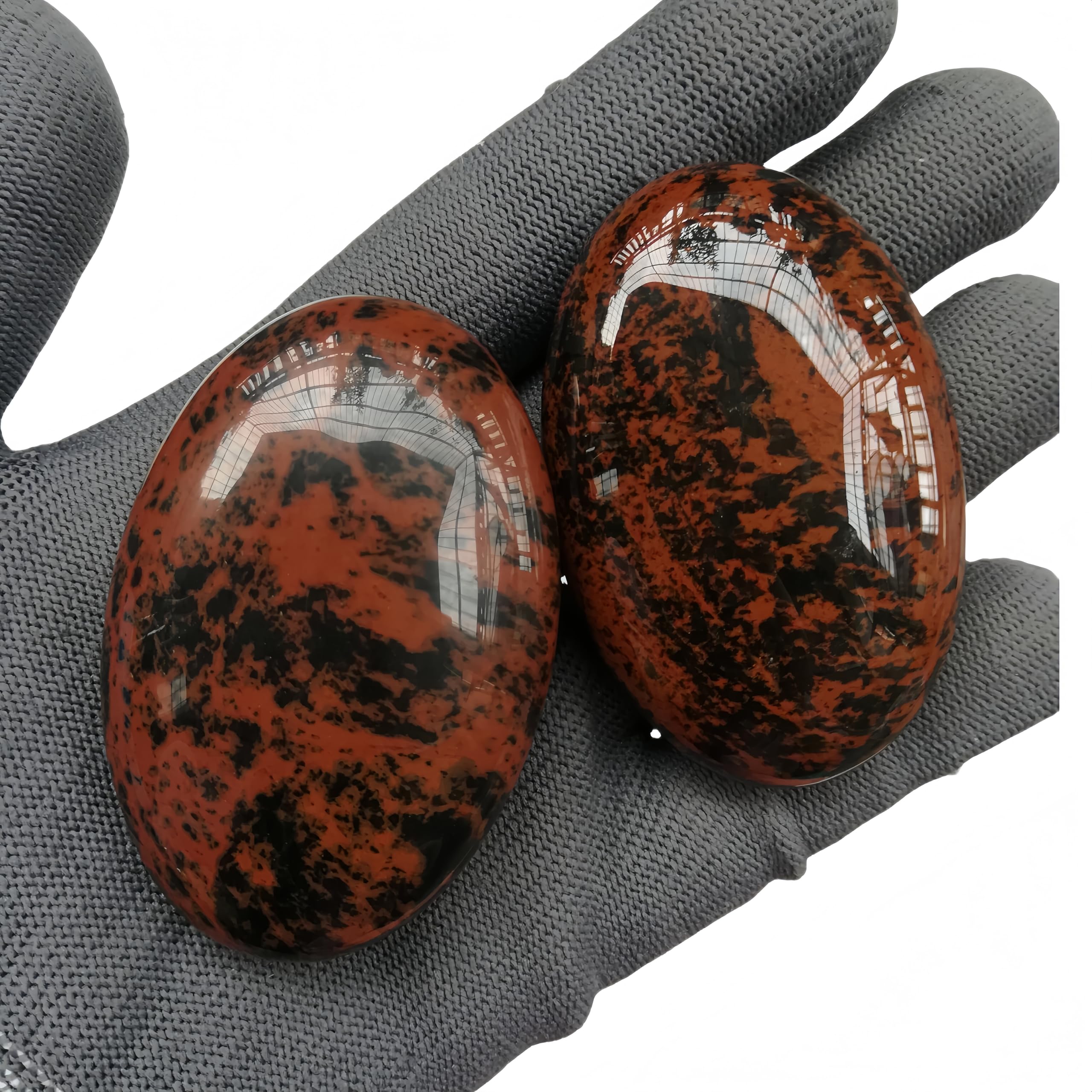 Sunshcat healing crystal palm stone used in relaxing energy therapy sessions