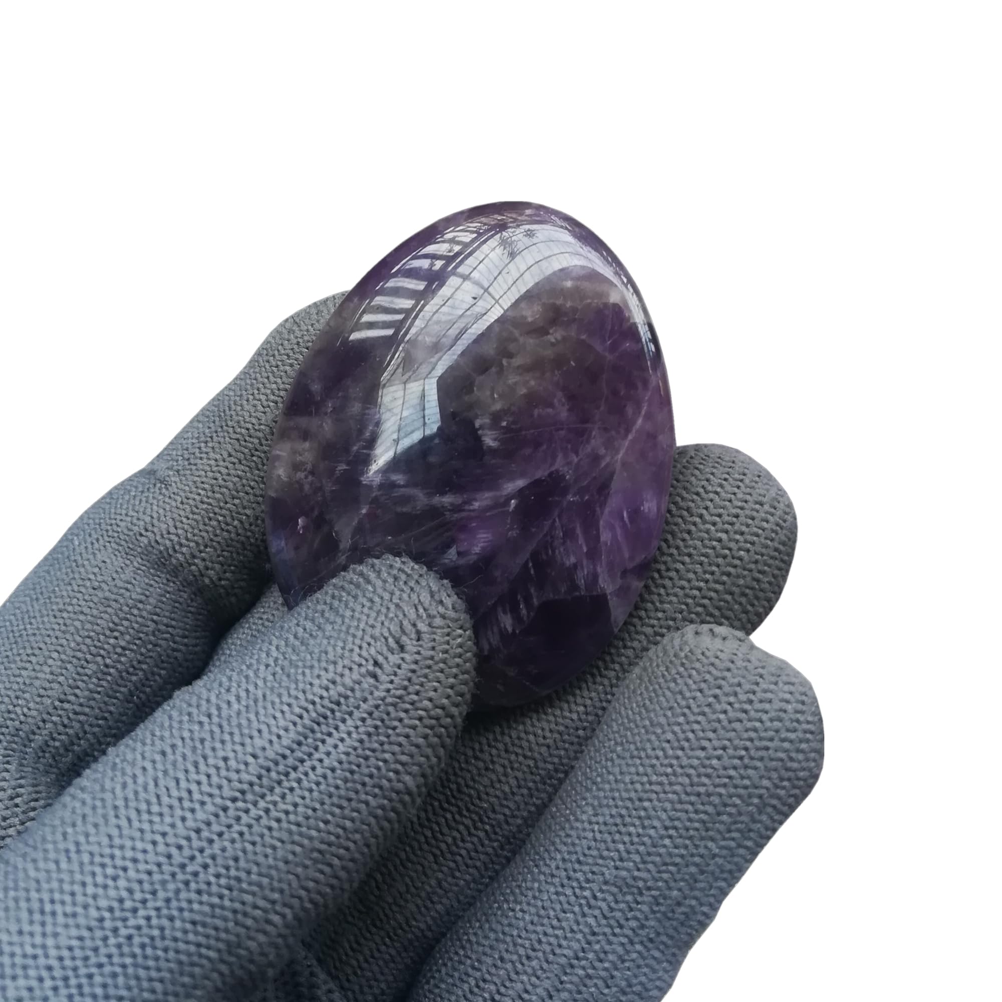 Sunshcat natural amethyst crystal shows color and subtle vibration supporting meditation.