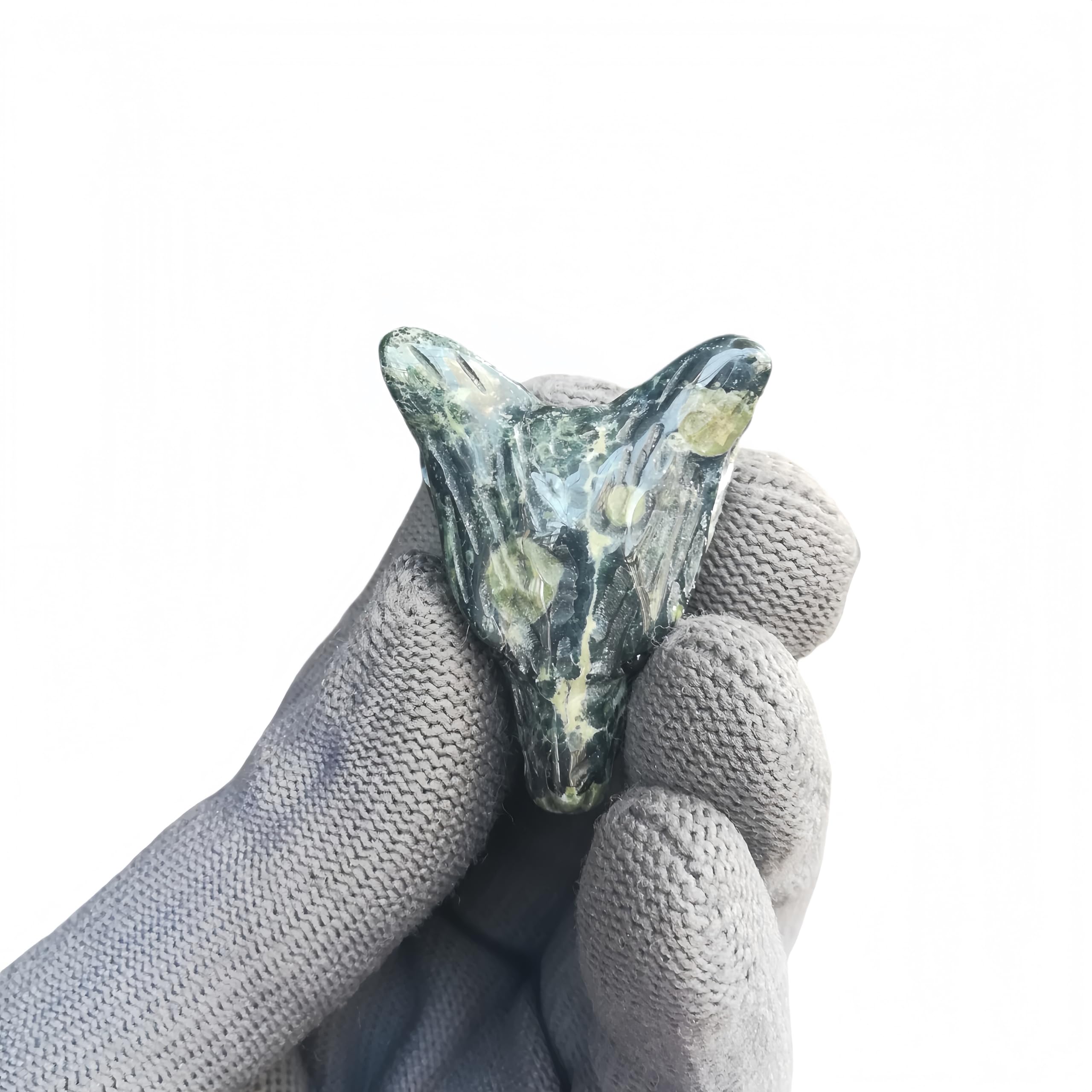 Sunshcat natural crystal kambaba jasper highlights soothing color and energy.