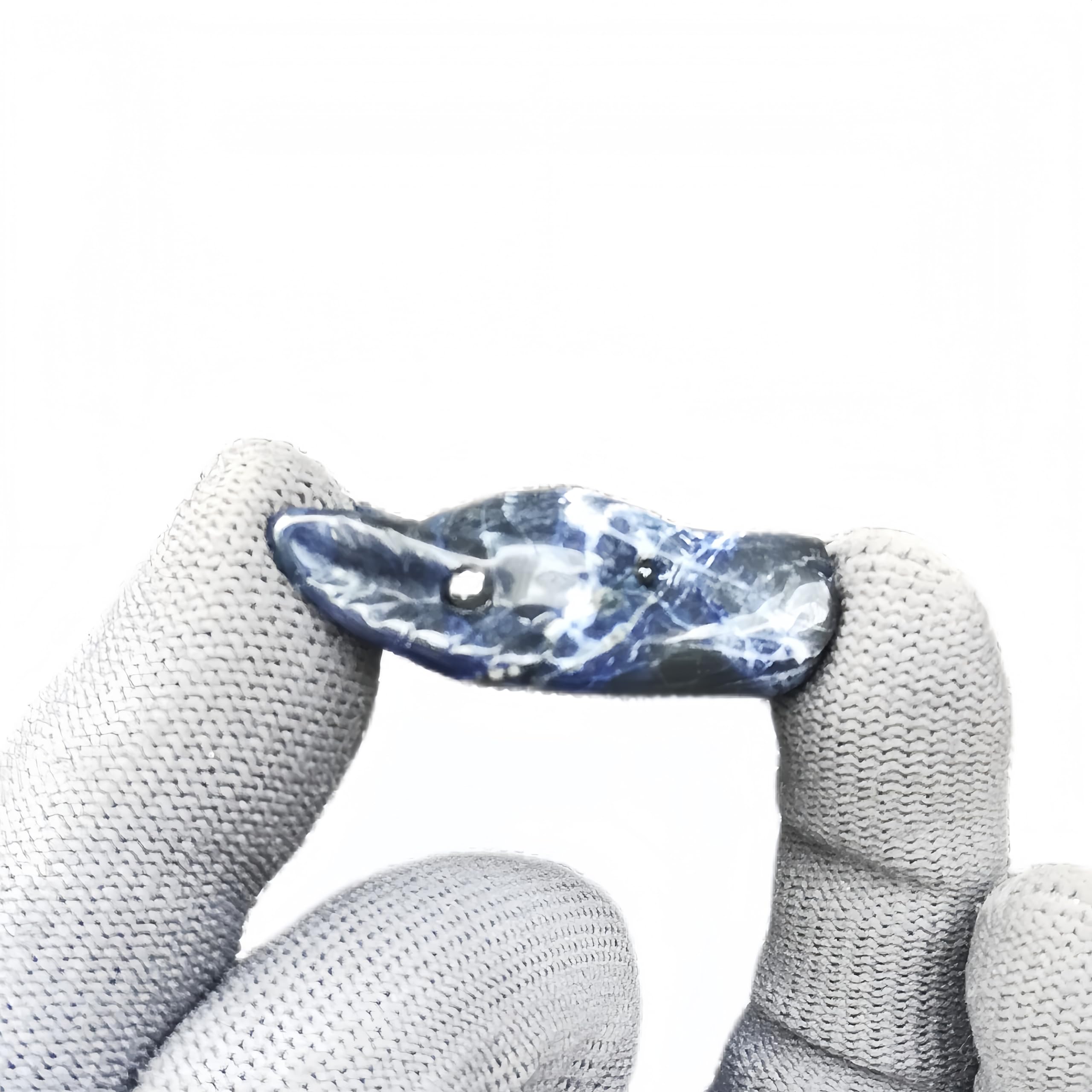 Sunshcat natural sodalite stone, hand carved, each piece unique for energy alignment.