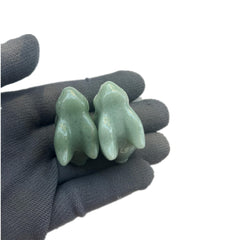 Sunshcat natural stone rabbit desk decor with subtle sparkle.