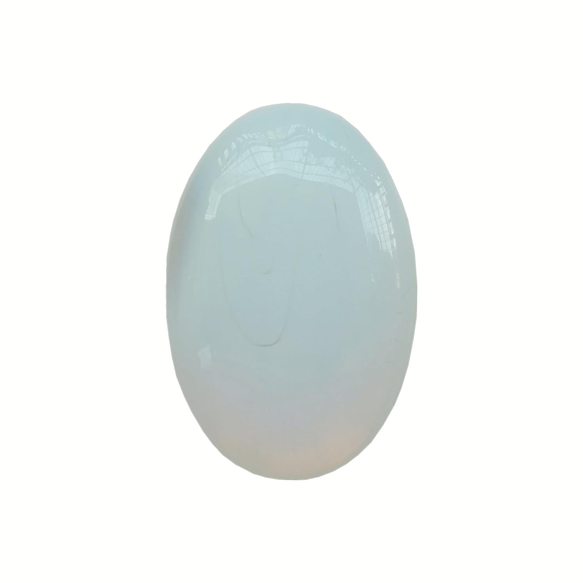 Sunshcat Opalite mini oval palm crystal for calming energy and meditation.