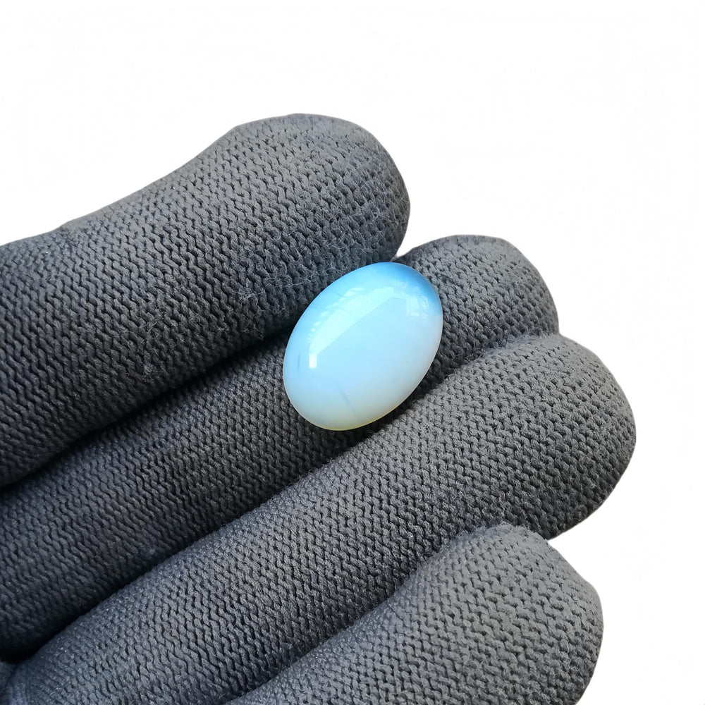Sunshcat opalite flatback 18x13mm stone ideal for feng shui or energy work.
