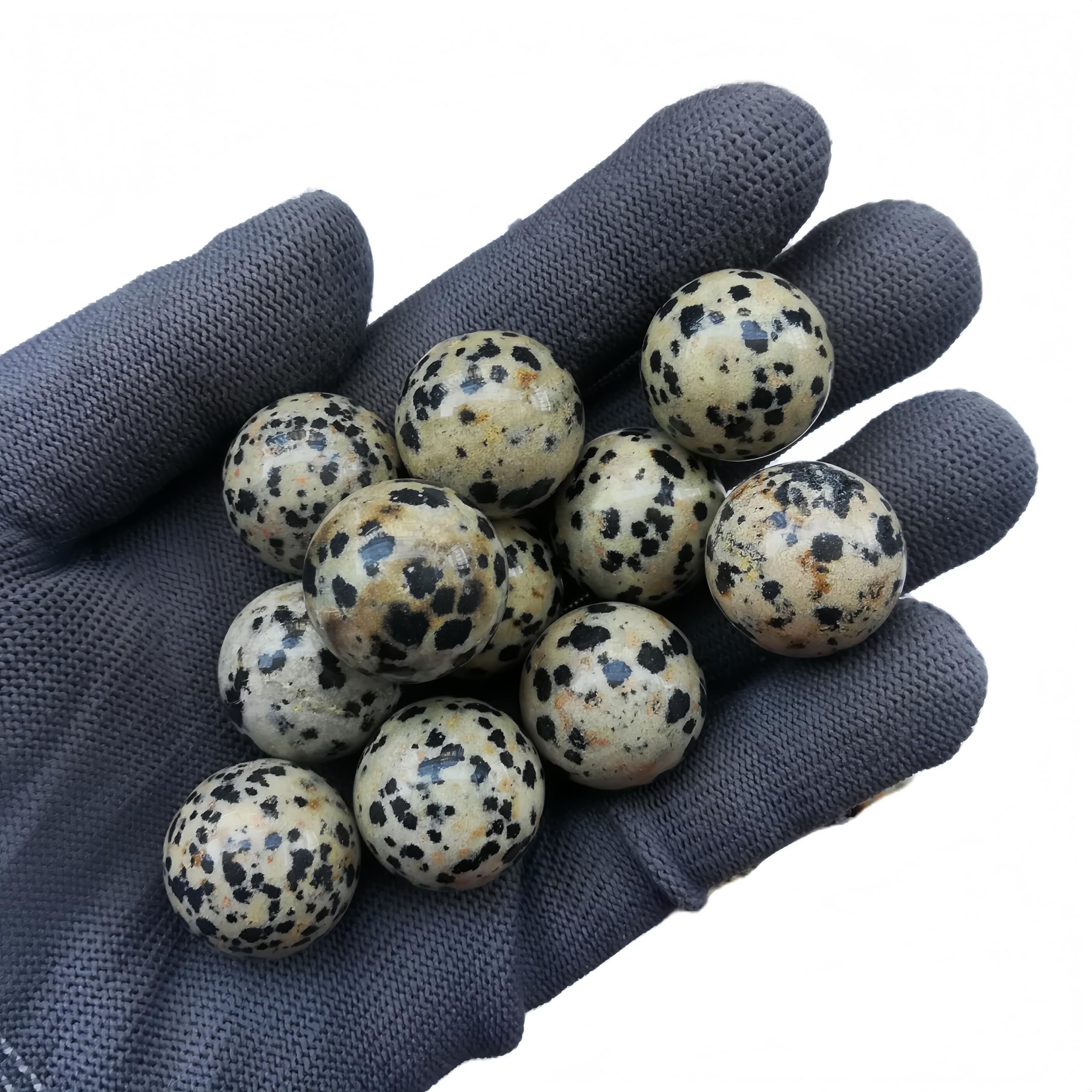 Sunshcat polished stone ball decor for desks, shelves, and crafts