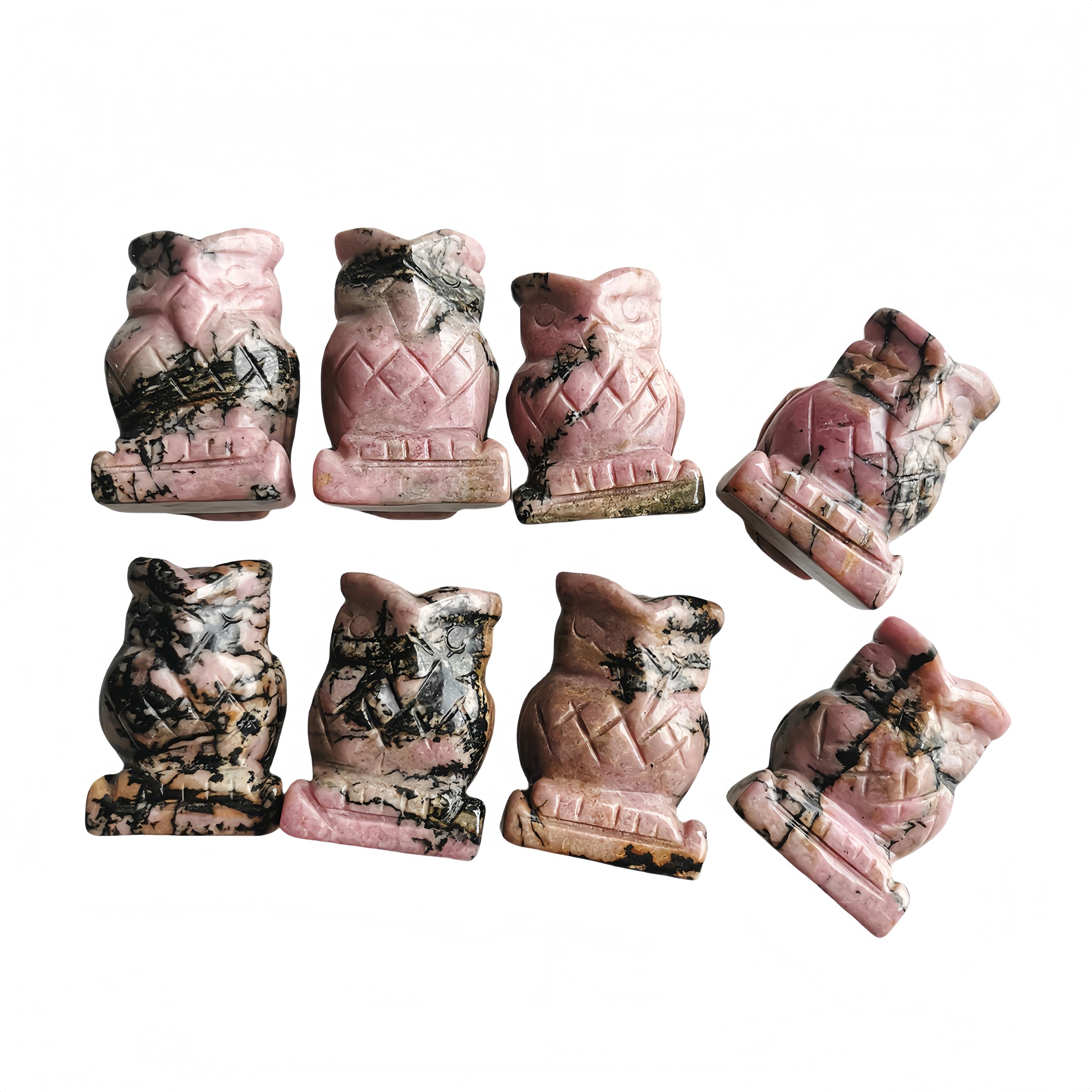 Sunshcat rhodonite owl figurine packaging option for gifting.