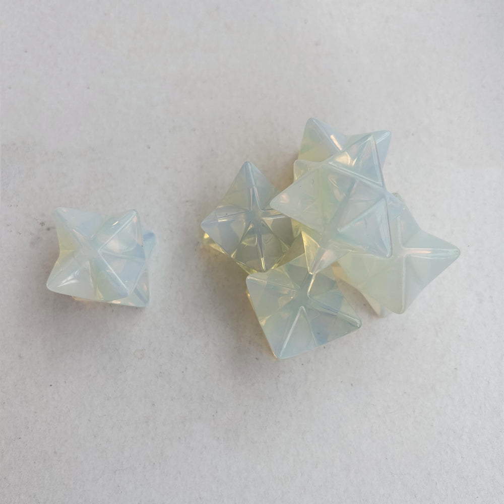 Sunshcat opalite Merkaba gift-pack crystal suitable for meaningful gifting.