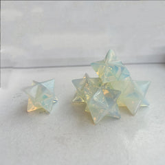 Sunshcat opalite Merkaba used in meditation for calm concentration and balance.