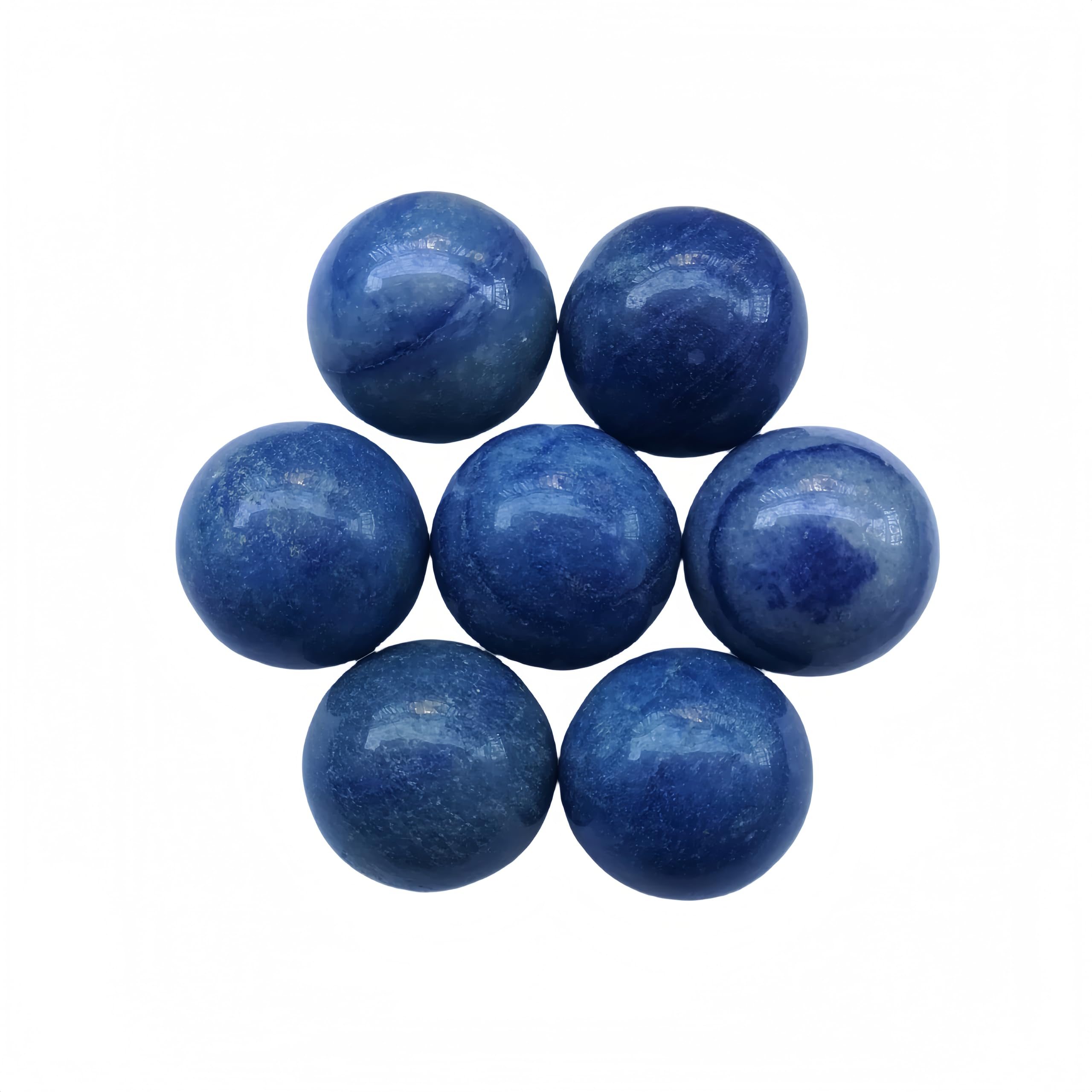 Naturally varied Blue Aventurine stones by Sunshcat with unique grain and color.
