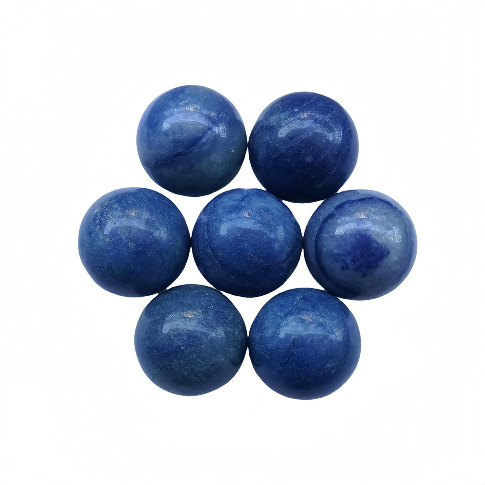 Naturally varied Blue Aventurine stones by Sunshcat with unique grain and color.