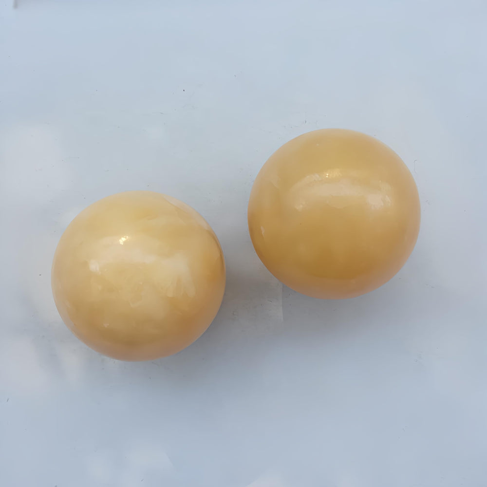 Sunshcat yellow jade closeup shows natural color variations and texture