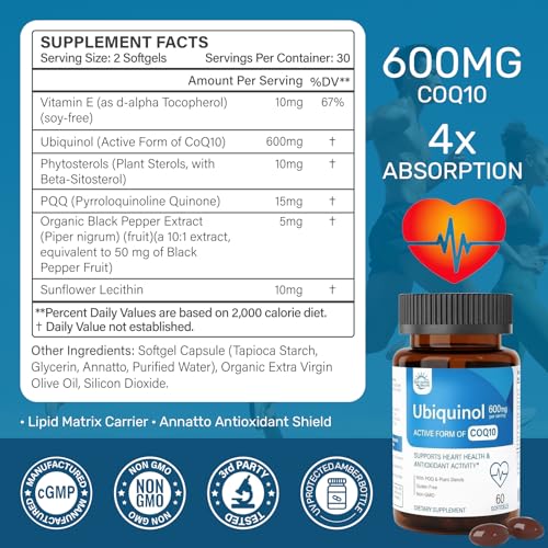 Sunshine & Rain CoQ10 softgels ready for daily supplement routines.