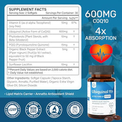 Sunshine & Rain CoQ10 softgels ready for daily supplement routines.