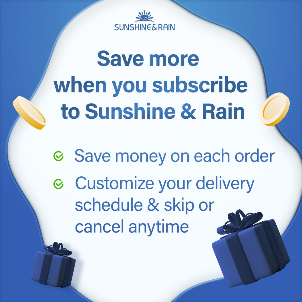 Sunshine & Rain Raw Probiotics 100-billion-CFU count supports a robust probiotic blend.