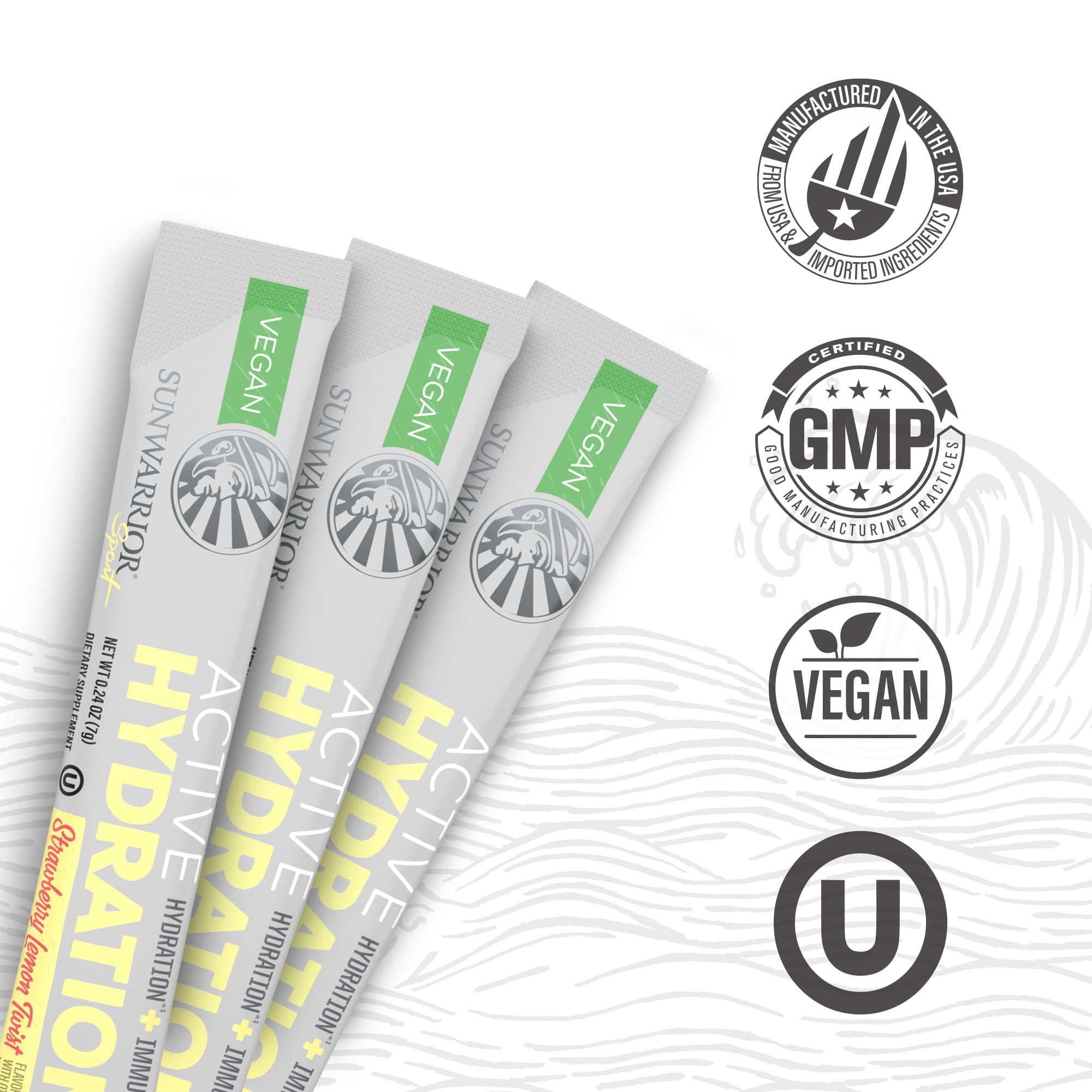 Sunwarrior 18-stick box for convenient travel hydration
