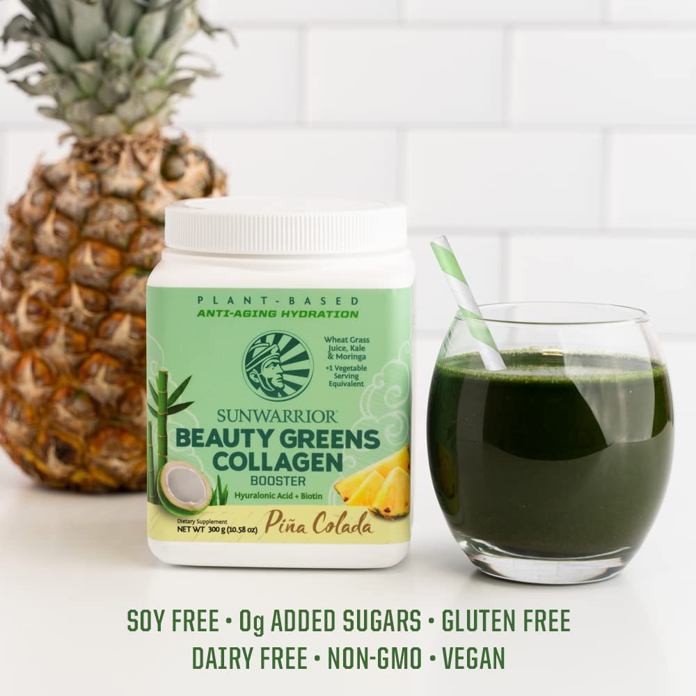 Sunwarrior Beauty Greens Probiotics 2 Billion CFU per serving on the bottle.