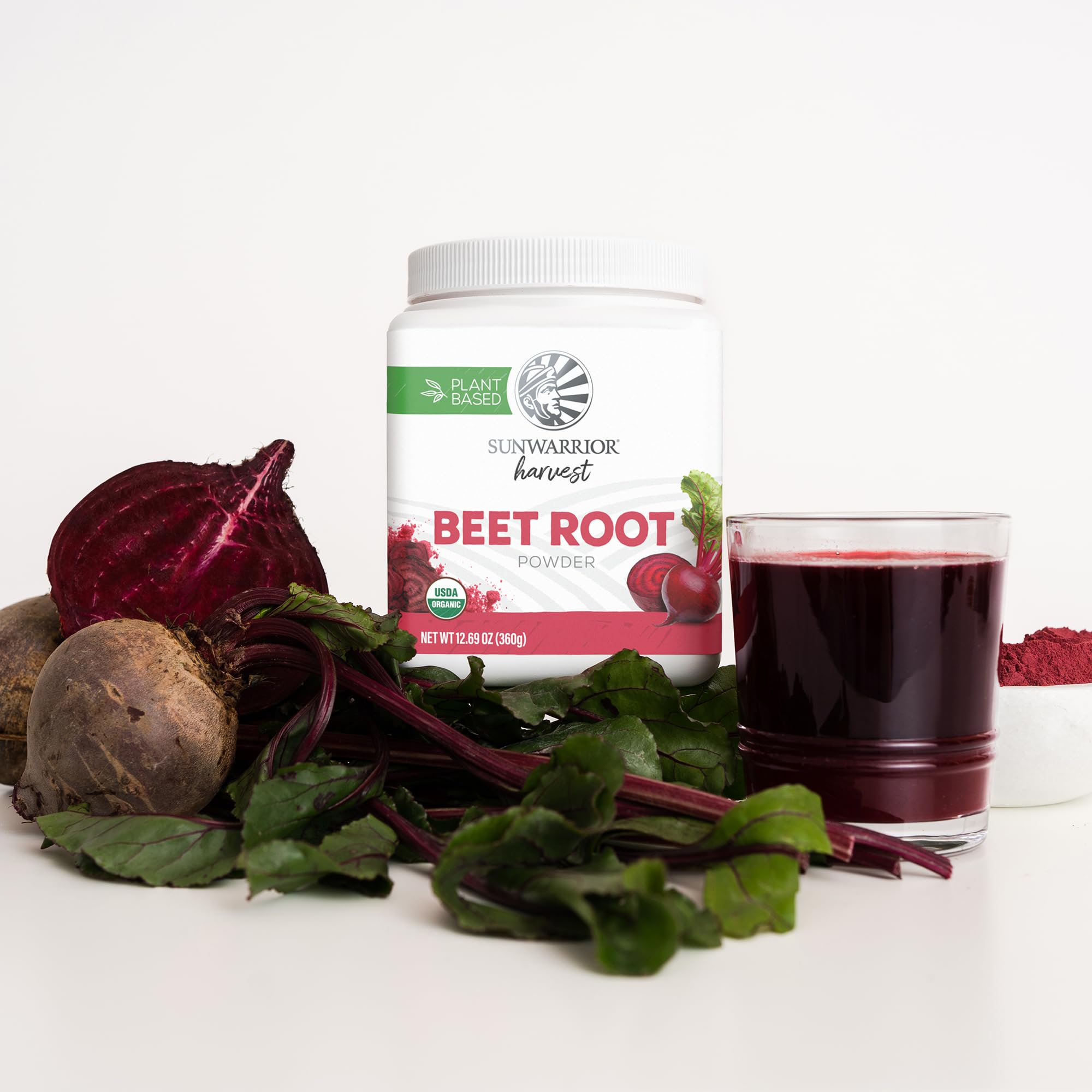 Sealed Sunwarrior Beet Root Powder tub to preserve freshness