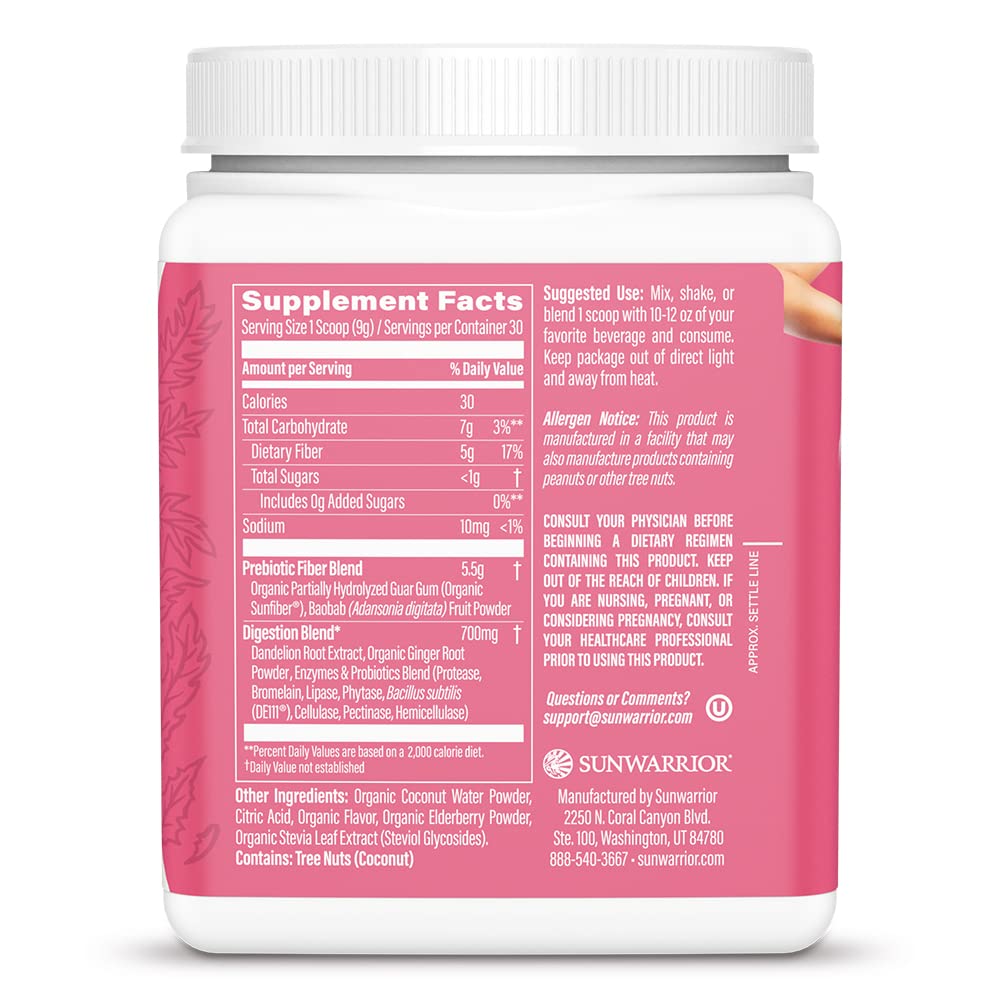 Sunwarrior Core Cleanse bottle with digestive blend promotes gentle detox and gut balance.