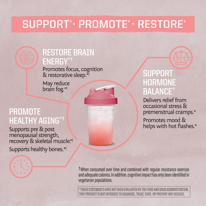 Sunwarrior Creatine for Women ingredients panel underscores clean vegan formula