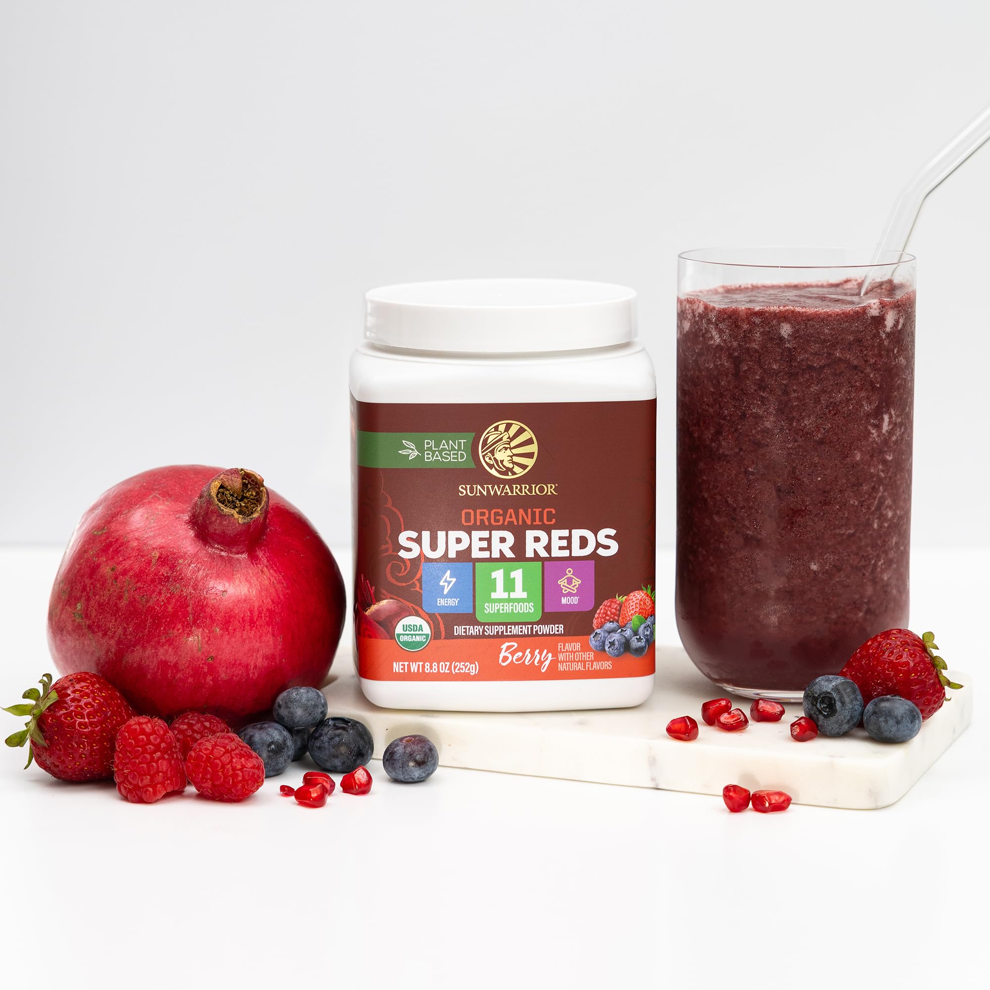 Sunwarrior daily wellness ritual with easy-to-mix superfood