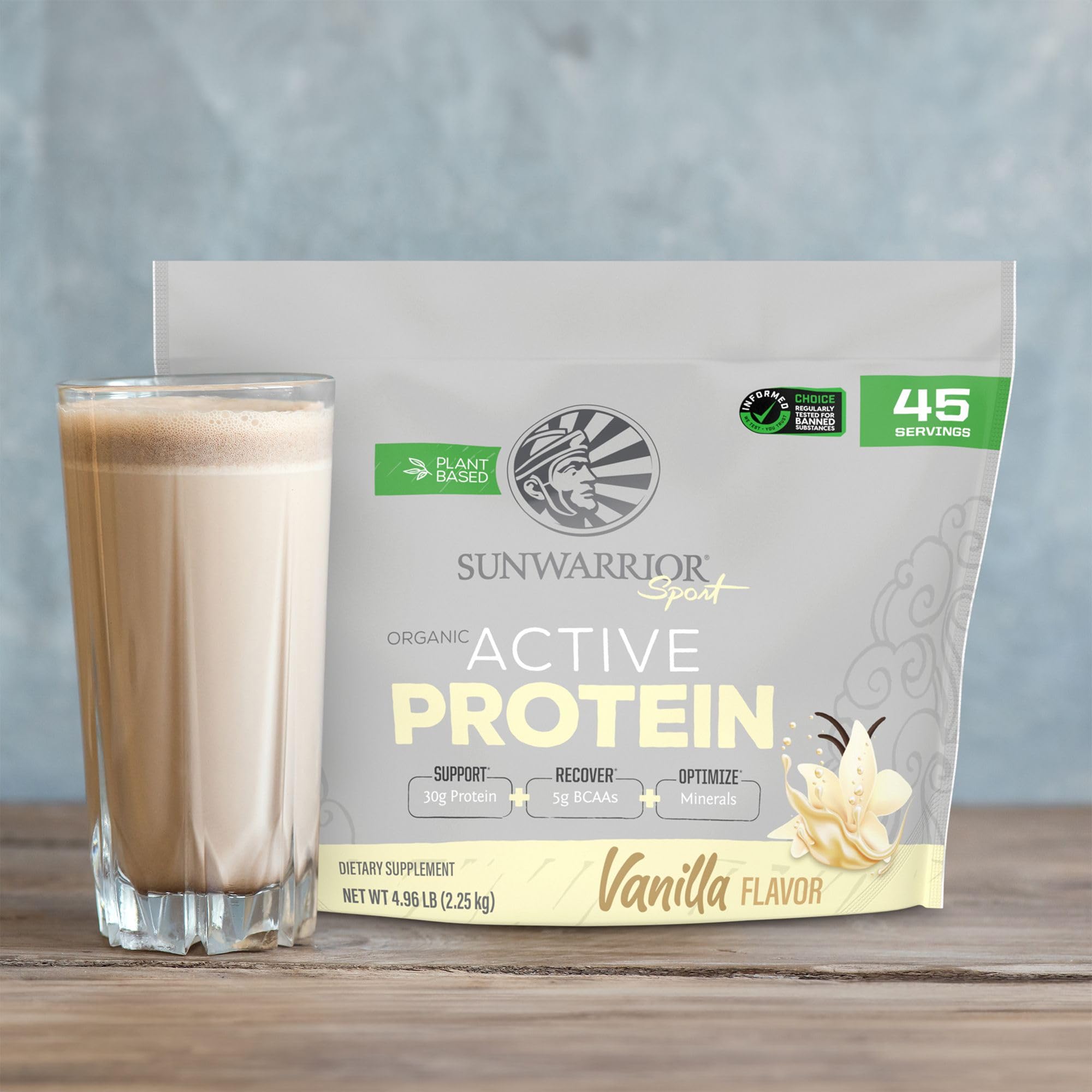 Sunwarrior vanilla low-carb, sugar-free protein supports keto-friendly workouts