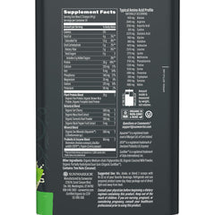 Sunwarrior protein powder pouch beside a blender for post-workout drink