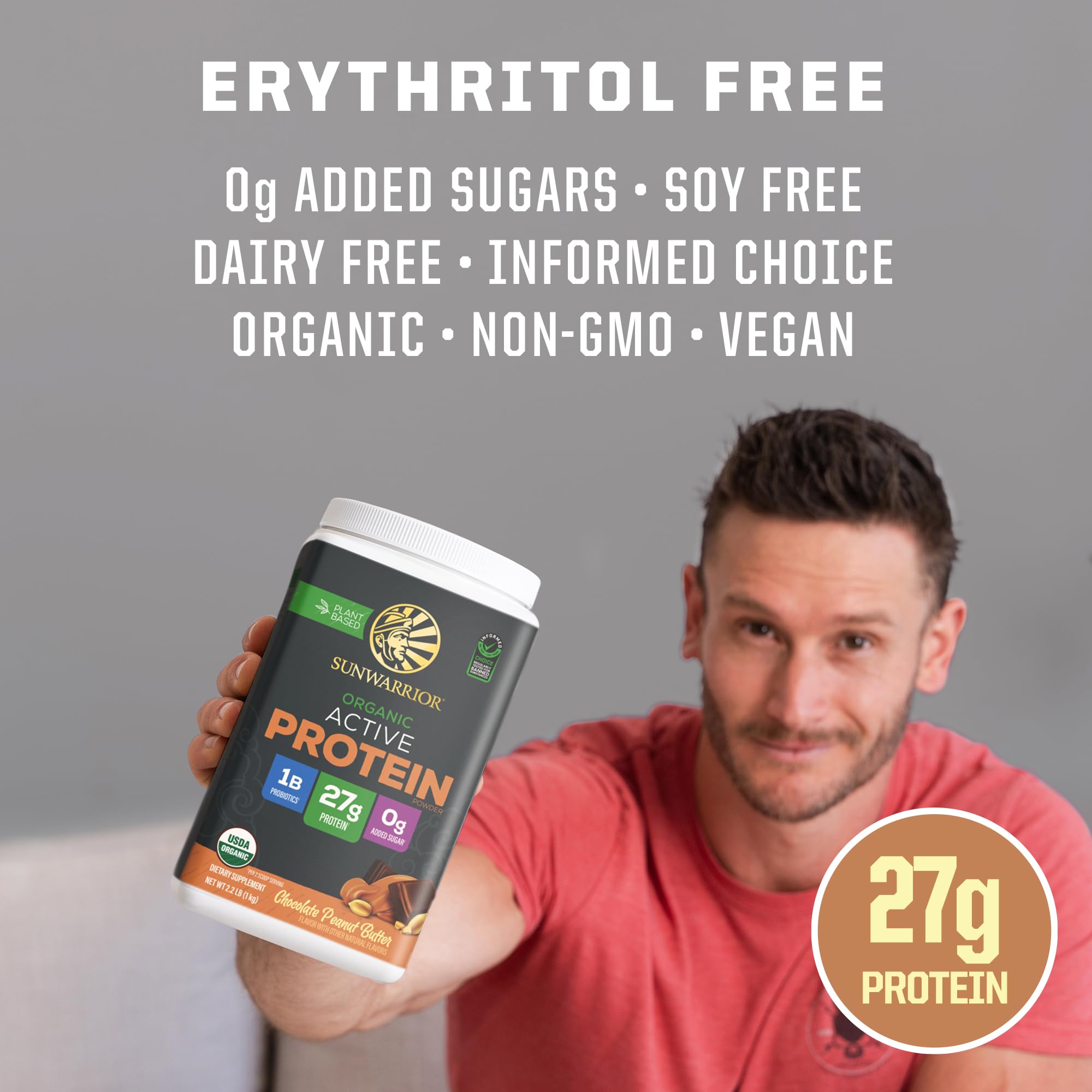 Sunwarrior plant protein ingredients scene featuring rice pumpkin and pea