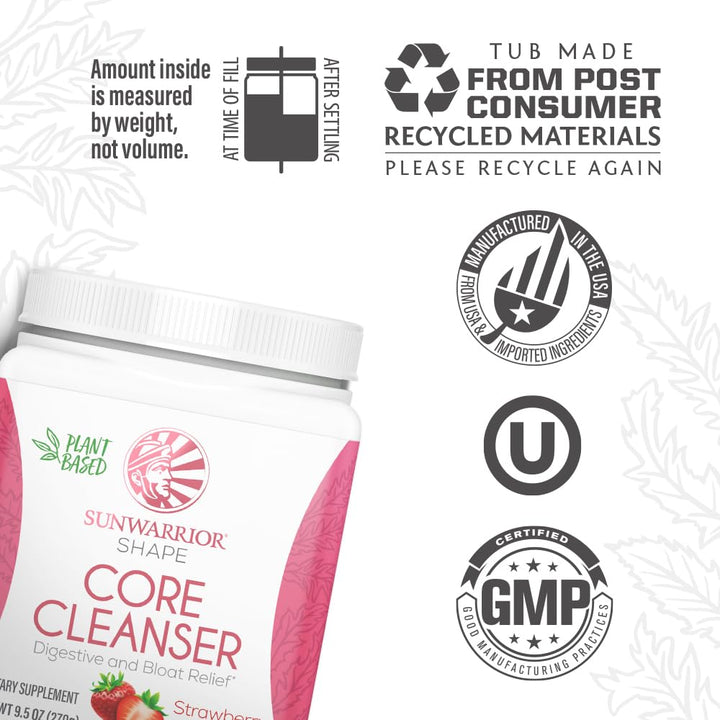 Sunwarrior Probiotic Enzymes DE111 formula bottle enhances gut microbiome support.