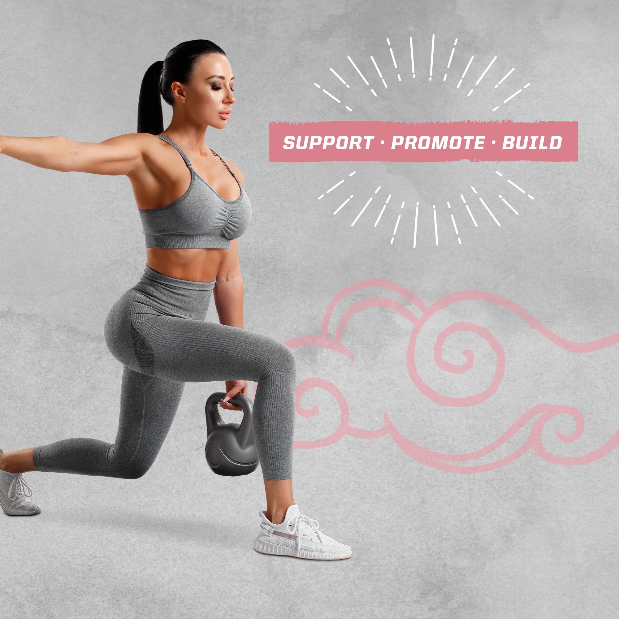 Sunwarrior Raspberry Active Creatine shaker with powder swirling
