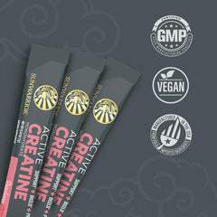 Sunwarrior Raspberry Active Creatine Stick Close-up reveals raspberry flavor for easy hydration.