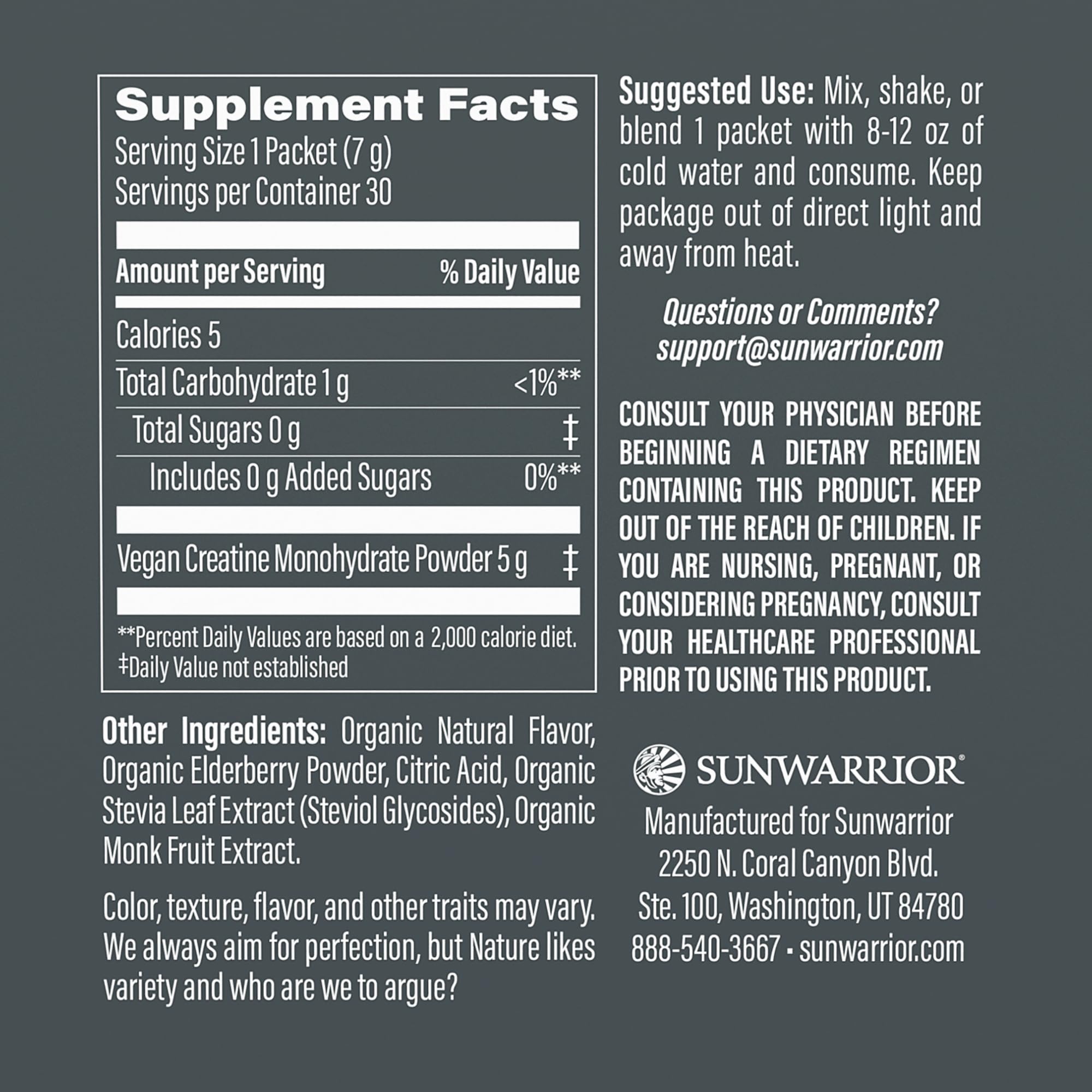Sunwarrior Raspberry Active Creatine Stick Pack side view highlights convenient dosing for workouts.