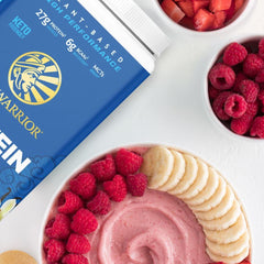 Sunwarrior vanilla vegan protein scoop for quick, plant-based refuel