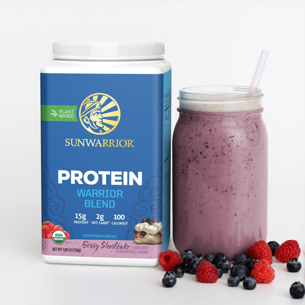 Vegan protein shake by Sunwarrior ready to sip
