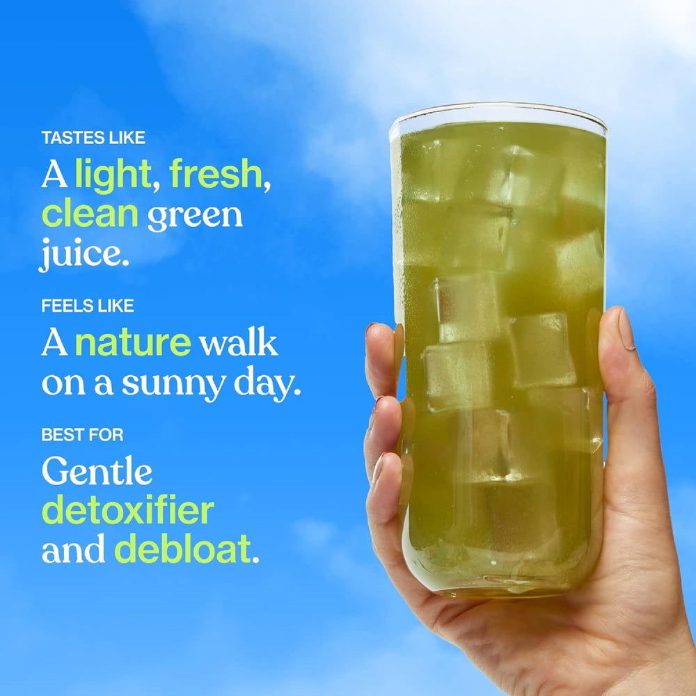 Sunwink Detox Powdered Greens scoop illustrating portion control