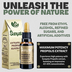 Sunyata alcohol-free liquid provides convenient use and potential fast absorption.