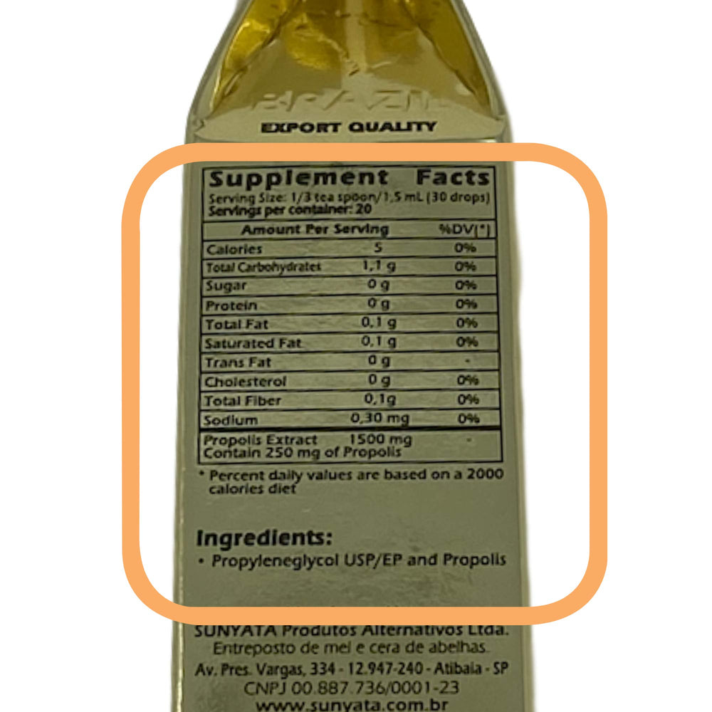 Sunyata high artepillin-C content showcases a characteristic Green Propolis signature.