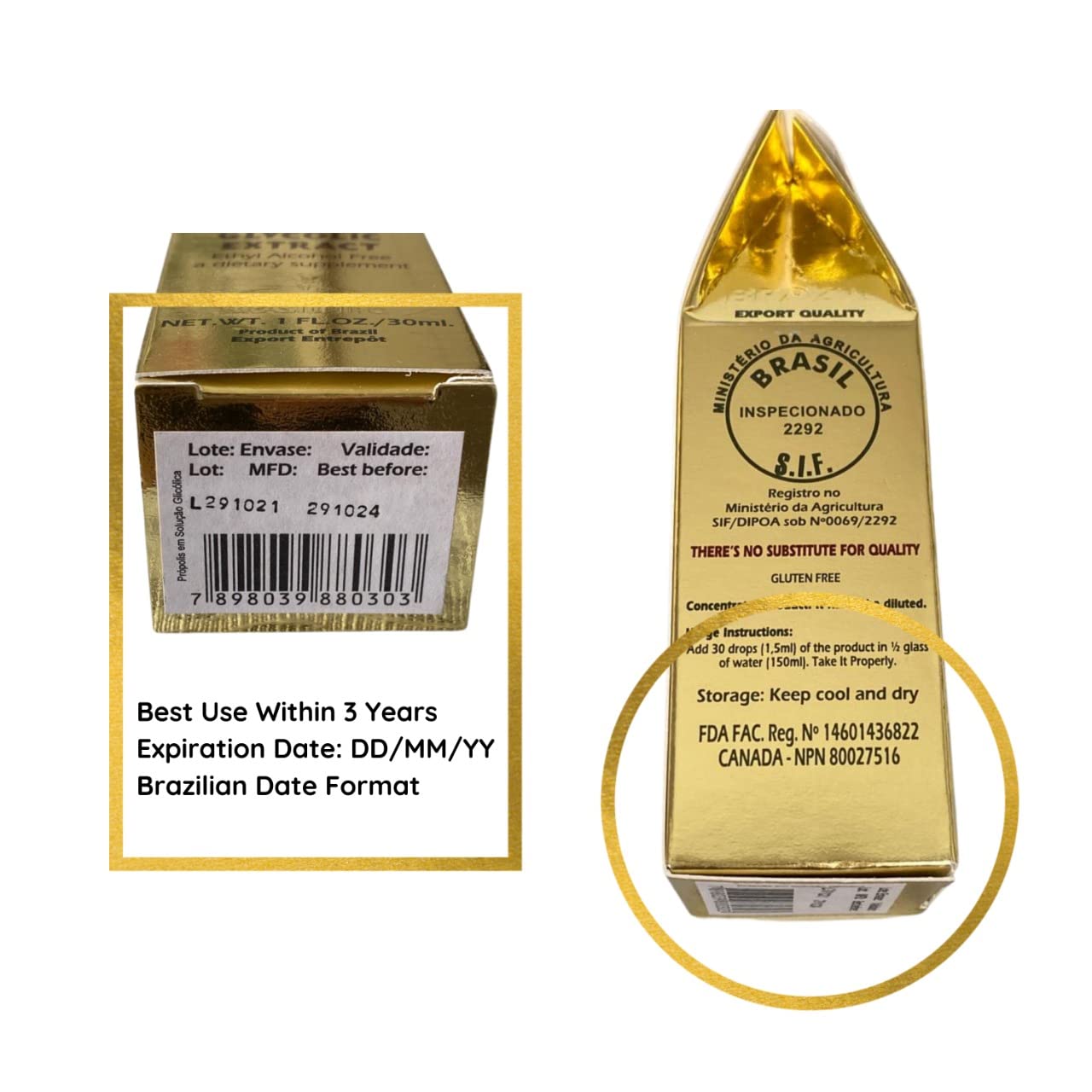 Sunyata propolis drops in bottle illustrating high concentration maceration