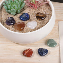 SUNYIK chakra-healing stones aligned to seven chakras for visual balance