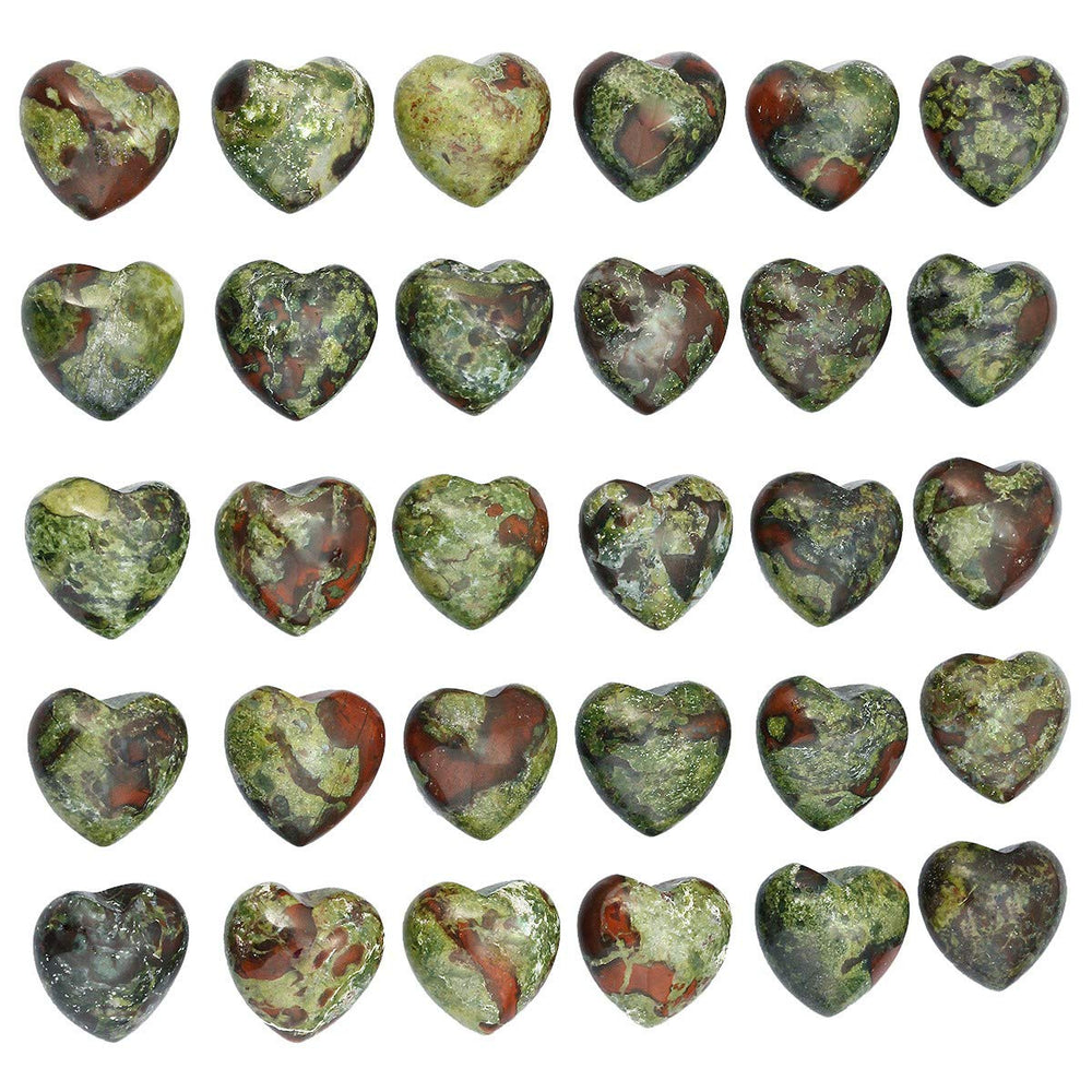 SUNYIK dragon blood jasper pocket stone set for energy balance on the go.