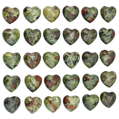 SUNYIK dragon blood jasper pocket stone set for energy balance on the go.