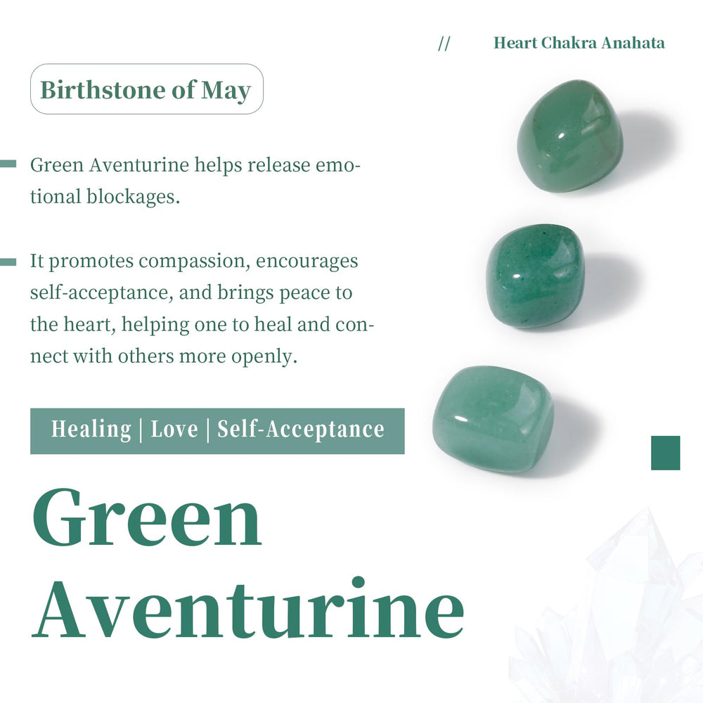 SUNYIK Gift-ready aventurine stone for birthdays and crystal collections