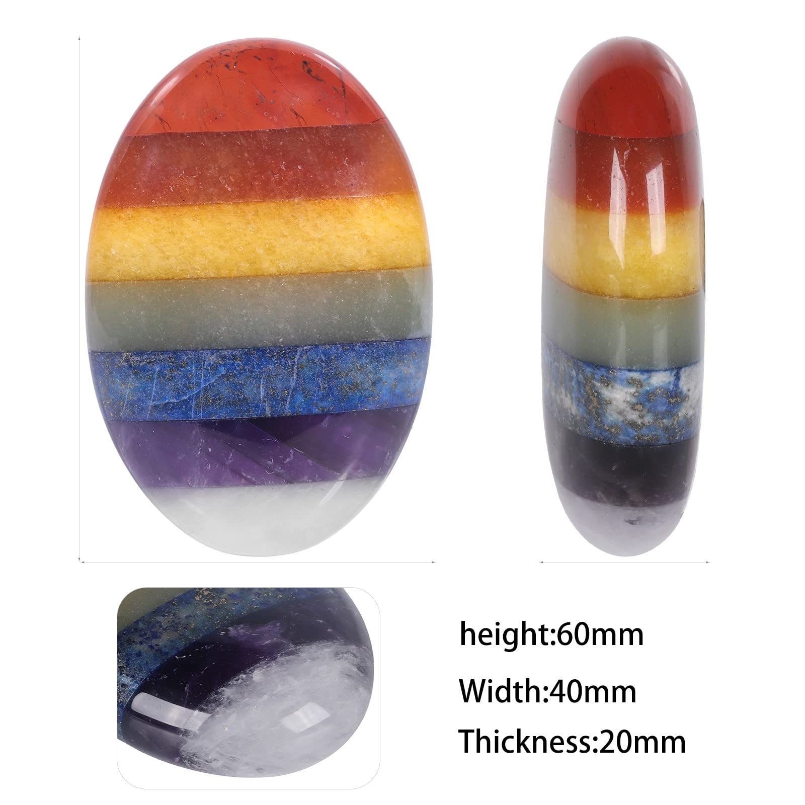 SUNYIK healing energy palm stone held in hand highlighting soothing energy