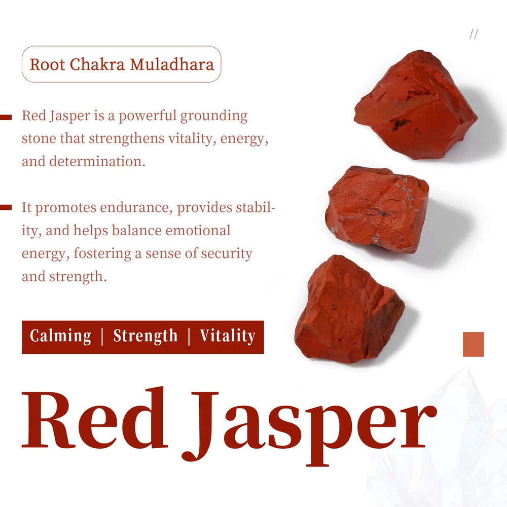 SUNYIK natural red jasper chip stones for crystal grids and decor.