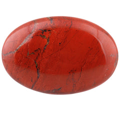SUNYIK Red Jasper oval palm stone used for massage and mindfulness practice.