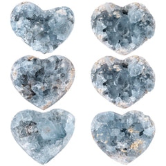 SUNYIK blue celestite crystal for desk Reiki display serenity