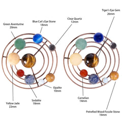 SUNYIK solar system model assembly kit invites creative arrangement on a desk.