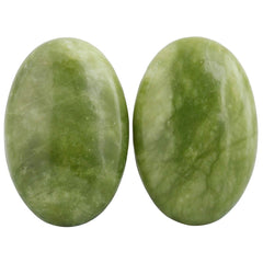 SUNYIK worry stone packaging with burlap pouch for gifting.